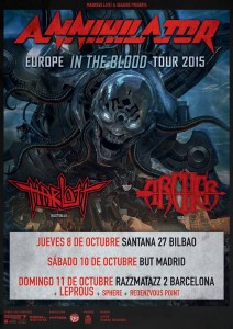 ANNIHILATOR REGRESAN EN OCTUBRE