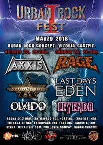 AXXIS SUSTITUYE A BONFIRE EN EL CARTEL DEL URBAN ROCK FEST DENTRO DE UNA GIRA DE TRES FECHAS ESTATALES