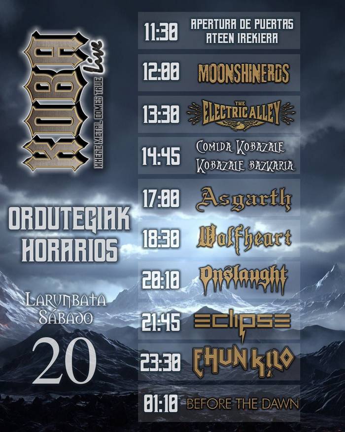 Koba Horarios 2025